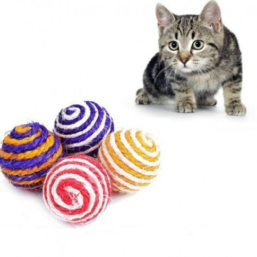 Chew Rattling Weave Rope Ball Sound Pet Toys