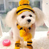 Striped Hat, Scarf and Socks Winter Pet  Accessories